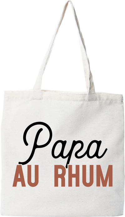 Tote bag coton recyclé pas cher papa au rhum