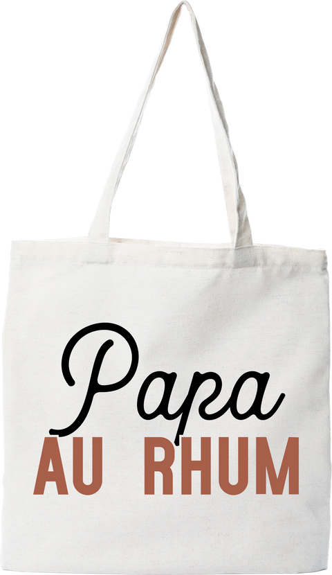 Tote bag coton recyclé pas cher papa au rhum