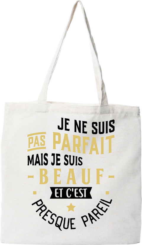 Tote bag coton recyclé pas parfait mais beauf