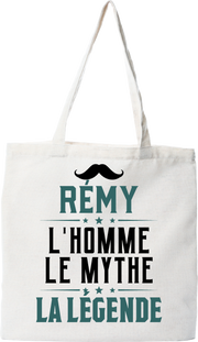 Tote bag coton recyclé rémy l'homme le mythe la légende