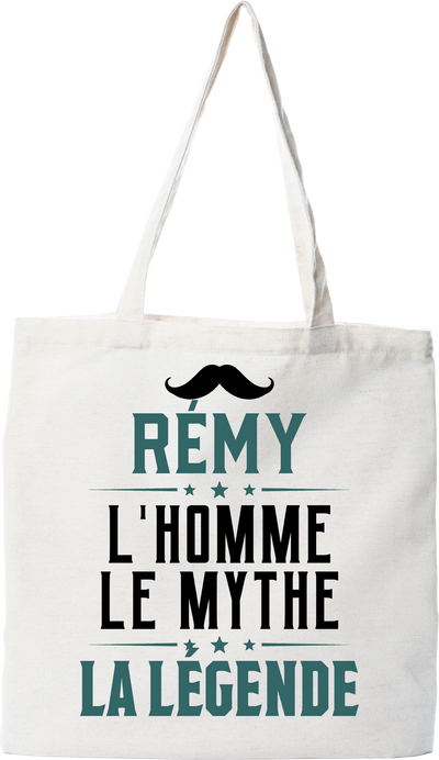 Tote bag coton recyclé rémy l'homme le mythe la légende