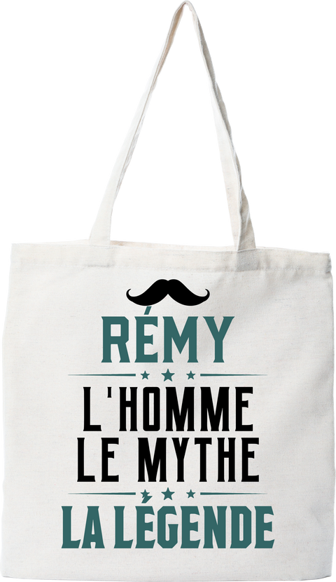 Tote bag coton recyclé rémy l'homme le mythe la légende
