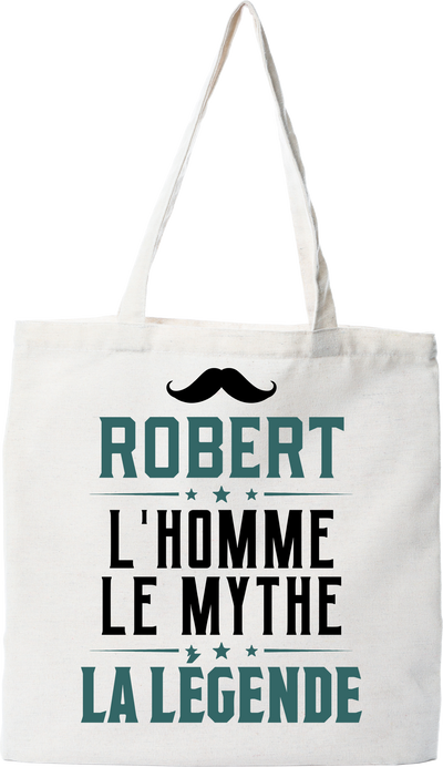 Tote bag coton recyclé robert l'homme le mythe la légende