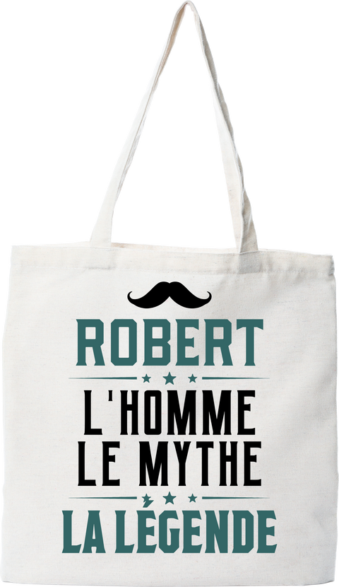 Tote bag coton recyclé robert l'homme le mythe la légende