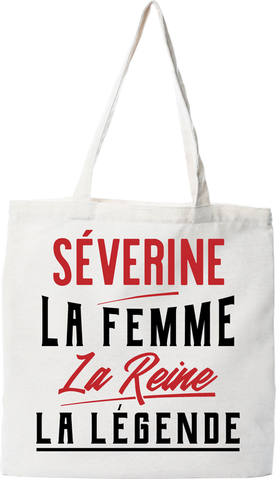 Tote bag coton recyclé séverine la femme la reine la légende