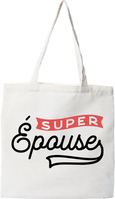 Tote bag coton recyclé super épouse