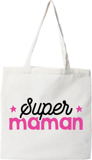 Tote bag coton recyclé super maman