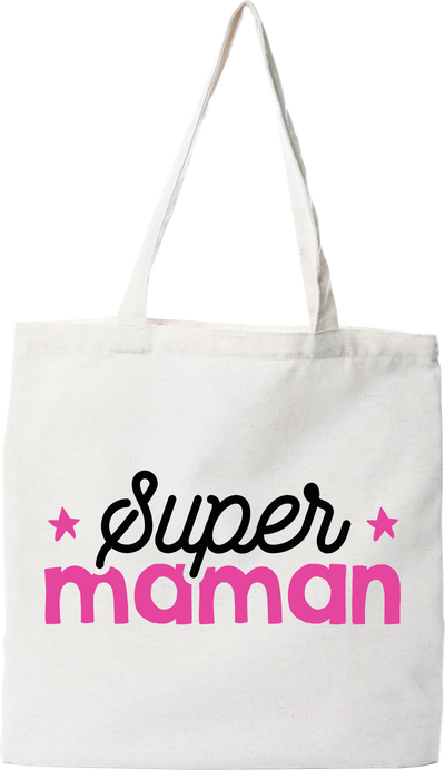 Tote bag coton recyclé super maman