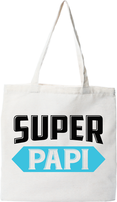 Tote bag coton recyclé super papi