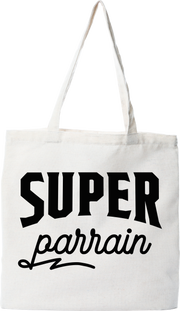 Tote bag coton recyclé super parrain