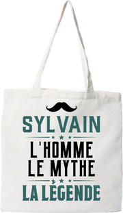 Tote bag coton recyclé sylvain l'homme le mythe la légende