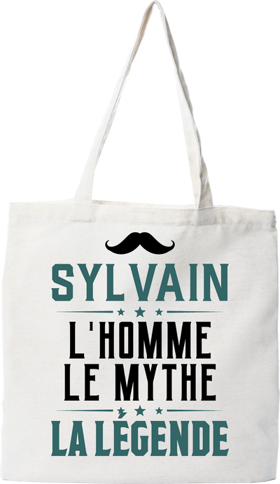 Tote bag coton recyclé sylvain l'homme le mythe la légende