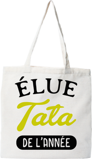 Tote bag coton recyclé tata de l'année