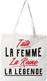 Tote bag coton recyclé tata la légende