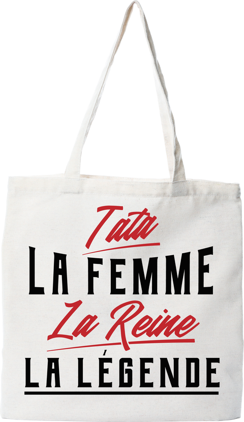 Tote bag coton recyclé tata la légende