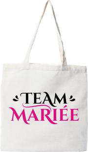 Tote bag coton recyclé team mariée