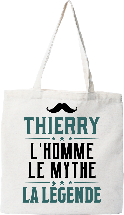 Tote bag coton recyclé thierry l'homme le mythe la légende