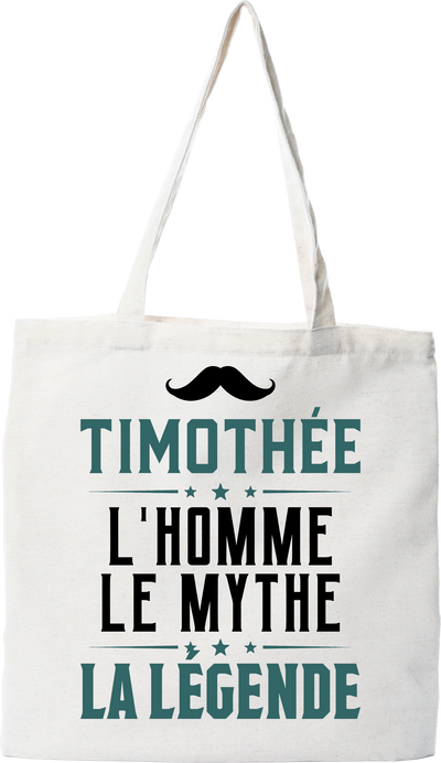 Tote bag coton recyclé timothée l'homme le mythe la légende