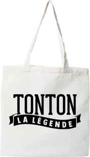 Tote bag coton recyclé tonton la légende
