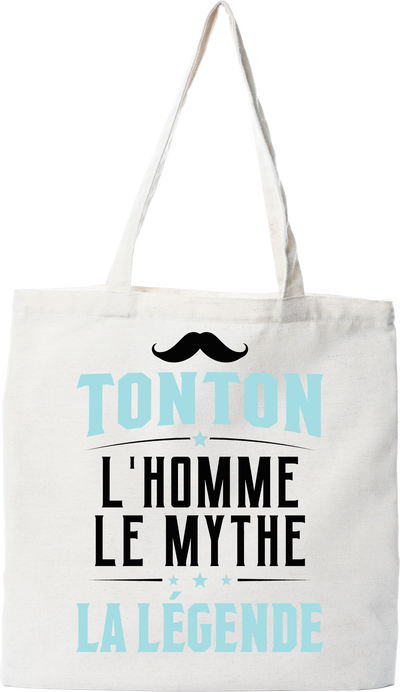 Tote bag coton recyclé tonton la légende 2