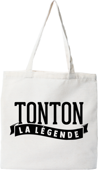 Tote bag coton recyclé tonton la légende