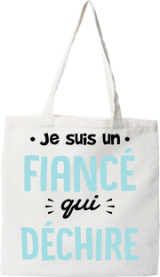 Tote bag coton recyclé un fiancé qui déchire