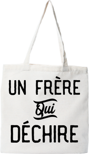 Tote bag coton recyclé un frère qui déchire