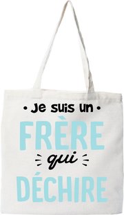 Tote bag coton recyclé un frère qui déchire 2