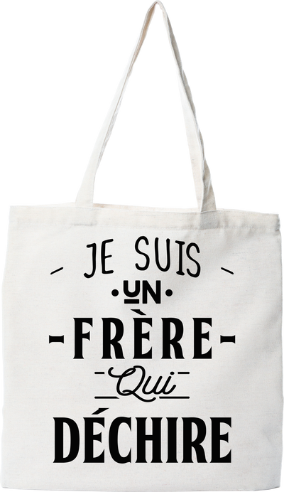 Tote bag coton recyclé un frère qui déchire 3