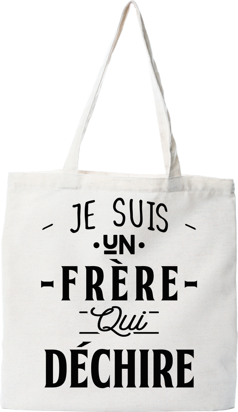 Tote bag coton recyclé un frère qui déchire 3