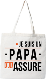 Tote bag coton recyclé un papa qui assure