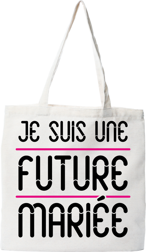 Tote bag coton recyclé une future mariée