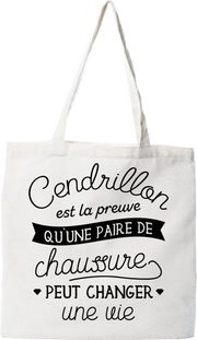 Tote bag coton recyclé une paire de chaussure