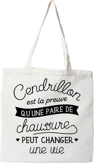 Tote bag coton recyclé une paire de chaussure