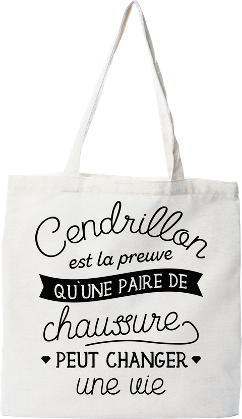 Tote bag coton recyclé une paire de chaussure