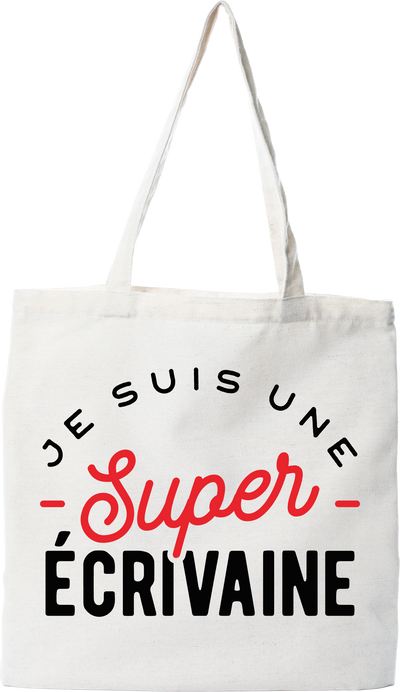 Tote bag coton recyclé une super écrivaine
