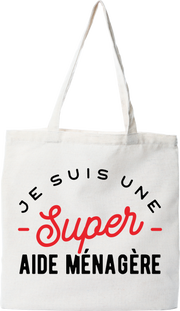 Tote bag coton recyclé une super aide ménagère