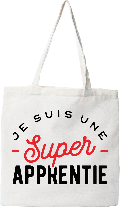 Tote bag coton recyclé une super apprentie