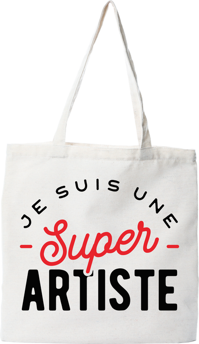 Tote bag coton recyclé une super artiste