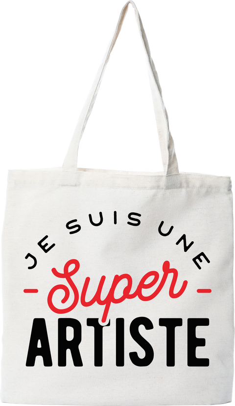 Tote bag coton recyclé une super artiste
