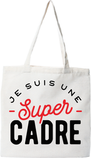 Tote bag coton recyclé une super cadre