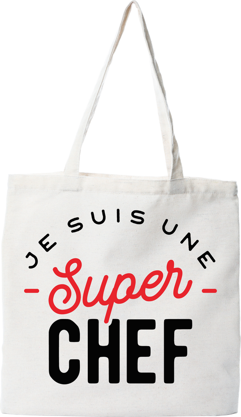 Tote bag coton recyclé une super chef