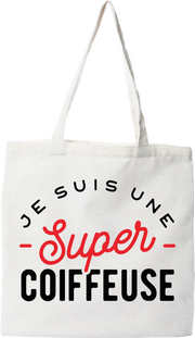 Tote bag coton recyclé une super coiffeuse