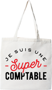 Tote bag coton recyclé une super comptable