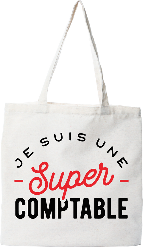 Tote bag coton recyclé une super comptable