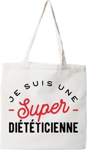 Tote bag coton recyclé une super diététicienne