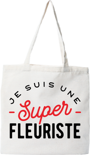 Tote bag coton recyclé une super fleuriste