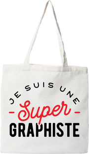 Tote bag coton recyclé une super graphiste
