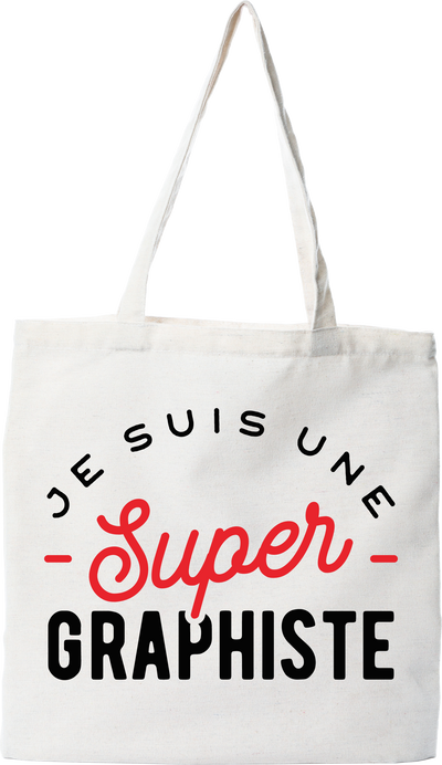 Tote bag coton recyclé une super graphiste