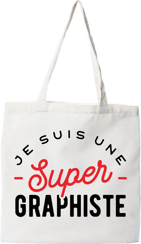 Tote bag coton recyclé une super graphiste